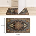 thumbnail image 6 of Boho Vintage Brown Carpet Welcome Door Mat Decorative Doormat Farmhouse Low-Profile Floor Rug Switch Mat for Home Indoor Outdoor Decorations 17 X 30 Inch, 6 of 6