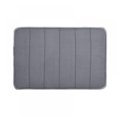 thumbnail image 1 of Alfombra de baño Gyuzh de terciopelo coral, antideslizante, gris, 43 x 61 cm, 1 of 6