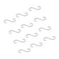 thumbnail image 1 of Billuyoard 12 ganchos en forma de S, fijador colgante sencillo, estante de almacenamiento, soporte organizador, colgador de ropa, perchas para artículos Accesorios de baño Plata Billuyoard HA025629-02, 1 of 6