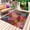 Red, variant on Colorful Dahlia Outdoor Rug 3x5 Ft - Reversible Patio Rug Outdoor Camping Rugs, Spring Flowers Modern Abstract Art Washable Indoor Outdoor Area Rugs, Non-Slip Outdoor Carpet Runner for Deck/Porch