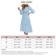 thumbnail image 4 of Vestido De Cuello Redondo, Elegante, Cómodo, Plisado, Maxi Vestido Con Capas De Color Puro Para Mujeres Para Citas Para El Trabajo ANGGREK No, 4 of 5
