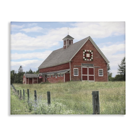 Stupell Industries French Country Rustic Barn Fence Posts Canvas Art, 20 x 16, by Lori Deiter
