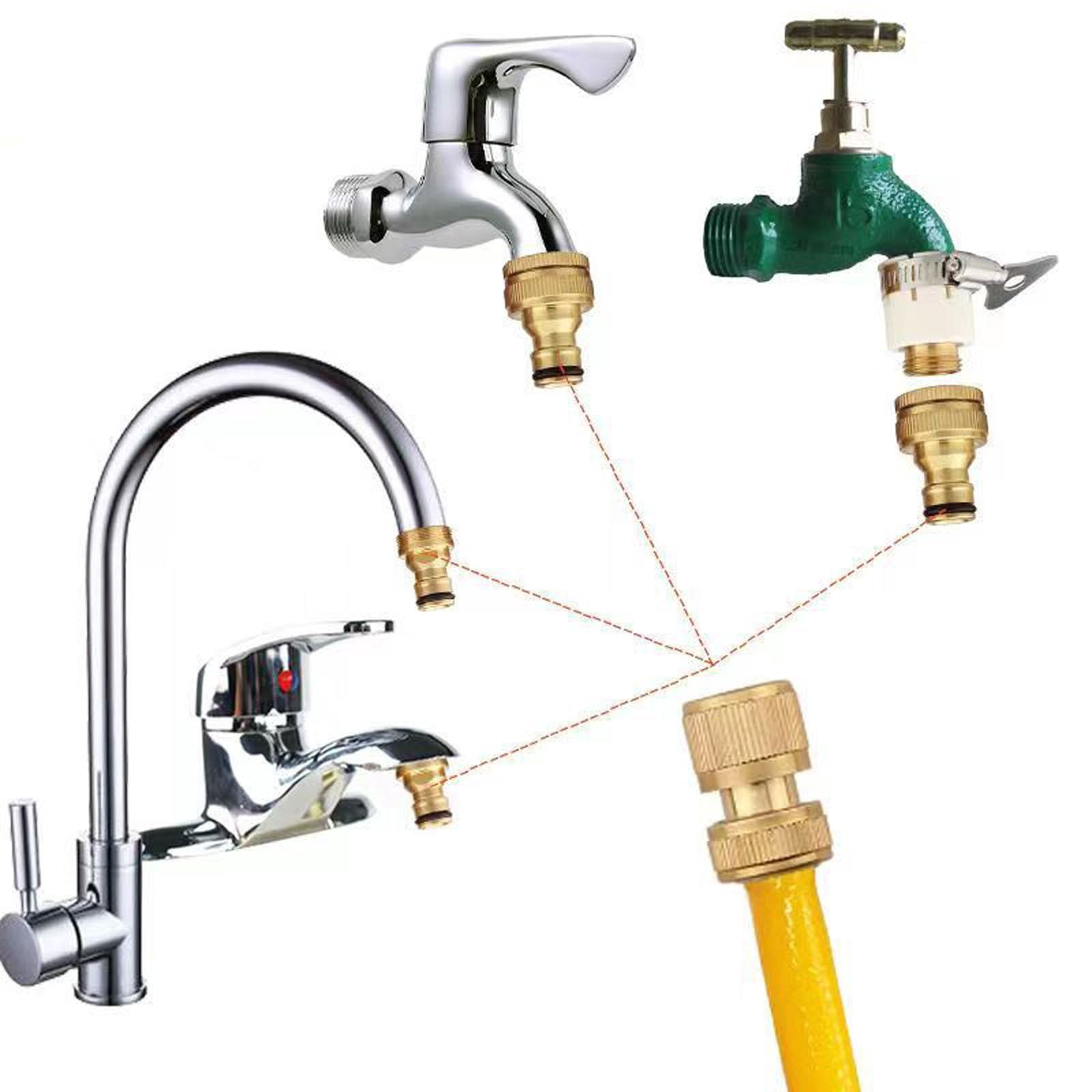 High Pressure Garden Hose Nozzle, Metal Water Spray Gun with Adjustable Pressure for Car Washing & Garden Cleaning