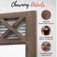 thumbnail image 6 of Autumn Alley Farmhouse Bathroom Mirror - Rustic Mirror - Vanity, Bathroom & Bedroom Mirror Wall - Small Size: 20" x 28", Brown, 6 of 7