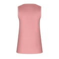 thumbnail image 7 of Timegard Tank Tops for Women Round Neck Button Sleeveless Solid Color Dressy Casual Tunic Top Blouse, 7 of 7
