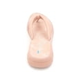 thumbnail image 2 of AQUA COLLEGE Womens Pink Cushioned Amanda Round Toe Wedge Slip On Thong Sandals Shoes 9, 2 of 3