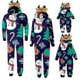 thumbnail image 2 of Reindeer Decor Hood Matching Pajamas, Matching Family Outfits Skin-friendly Christmas Pjs - Ideal Family Matching Outfits for the Holidays (Multicolor), 2 of 5