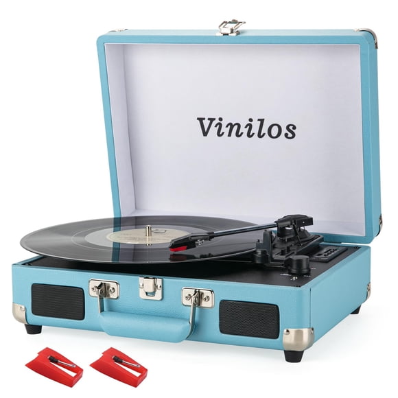 Tocadiscos VINILOS Bluetooth USB portátil retro de 3 velocidades