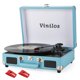 thumbnail image 1 of Tocadiscos VINILOS Bluetooth USB portátil retro de 3 velocidades, 1 of 6