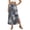 Gray, variant on Plaid Print Maxi Skirt for Women, Drawstring Elastic Waist Long Skirt with Pockets, Casual Side Slit A-Line Slacks, Checkered Bottoms