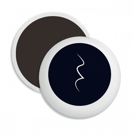 

White Music Quarter Rest Black Round Ceracs Fridge Magnet Keepsake Decoration