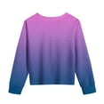 thumbnail image 7 of Posijego Little Girl Sweatshirt for Girls Round Neck Long Sleeve Shirt Twist Front Pullover Athletic Crop Tops, 7 of 7