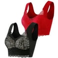 thumbnail image 1 of 2 sujetadores push up de encaje para mujer: bralette de nylon y spandex de talla grande con copa 3/4 para uso informal, 1 of 8