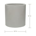 thumbnail image 4 of Ecobo 19.7 inches Eco-Friendly Round Pot Planter Poa Indoor/Outdoor use, Durable, Versatile & Lightweight, Designed by Brazilian Artisans, Contemporary All-Weather Design –White, 4 of 4