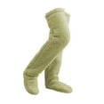 thumbnail image 3 of Milageto Plush Leg Warmers Cosplay Accessories Winter Sleeping Socks Thigh High Socks Green, 3 of 8