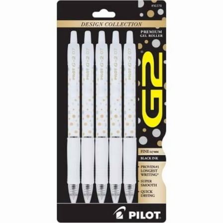 G2 Design Collection Dots Gel Pens Fine Point 0.7mm Black Ink