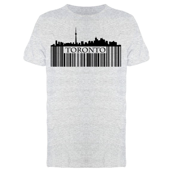 Toronto Buildings Bar Code Tee Men's -Image by Shutterstock