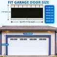 thumbnail image 4 of Privacy Garage Door Screen for 1 Car Garage 9x7FT, Blackout Magnetic Screen Door Self Sealing & Pet and Kid Friendly, Heavy Duty Weighted Bottom, Breeze in, Easy Assembly&Pass for Garage/Patio, 4 of 5