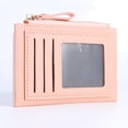 thumbnail image 2 of Cartera Plegable Bolso PU Bifold Wallet Contraste Color Moda Mujer Efectivo Monedero de dinero con cremallera, 2 of 8