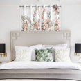 thumbnail image 3 of Easter Bunny Kitchen Curtains Window Panels, Cute Rabbit Rose Floral Pastoral Leaves Plants Insulated Window Treatment Curtain, Grommet Curtains for Bedroom/Living Room/Bathroom, 2 Piece 42"Wx54"L, 3 of 8