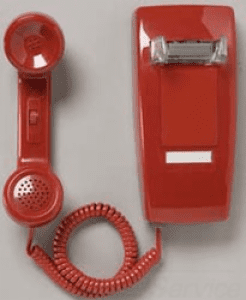Industrial Hot Dialer Wall Phone RED by HQTelecom 