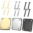thumbnail image 2 of Metal + Plastic Guitar Neck Plate For Strat/Tele/LP Jazz Bass Guitar, 2 of 4