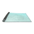 thumbnail image 2 of Ahgly Company Indoor Round Solid Light Blue Modern Area Rugs, 5' Round, 2 of 4