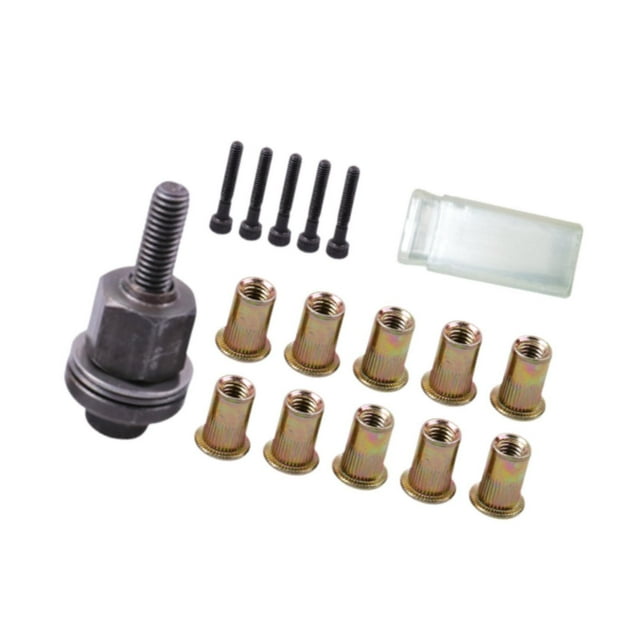 Adaptador de taladro para herramienta de tuerca de remache compacto con tuercas mandril de repuesto resistente M3 a para muebles de fabricación de M6