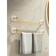 thumbnail image 1 of 1pc Gold Color No-drill Stainless Steel Towel Rack For Bathroom, Size S/m, 1 of 5