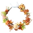 thumbnail image 2 of Girls Flower Flower Girl Headpiece Boho Little Wreaths for Weddings Family Photography - Forest-Style Simulated Wreath Headband A, Barrettes, Back to School, Wedding, Christmas,Season, Anniversary,, 2 of 5