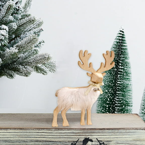 sruoe Christmas Tabletop Decorations Under 10 Christmas Deer Holiday Winter Xmas Table Top Ornaments