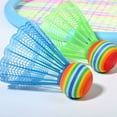 thumbnail image 2 of Minkissy 20pcs Badminton Birdie for Kids Plastic Assorted Color Exercise Fitness, 2 of 8