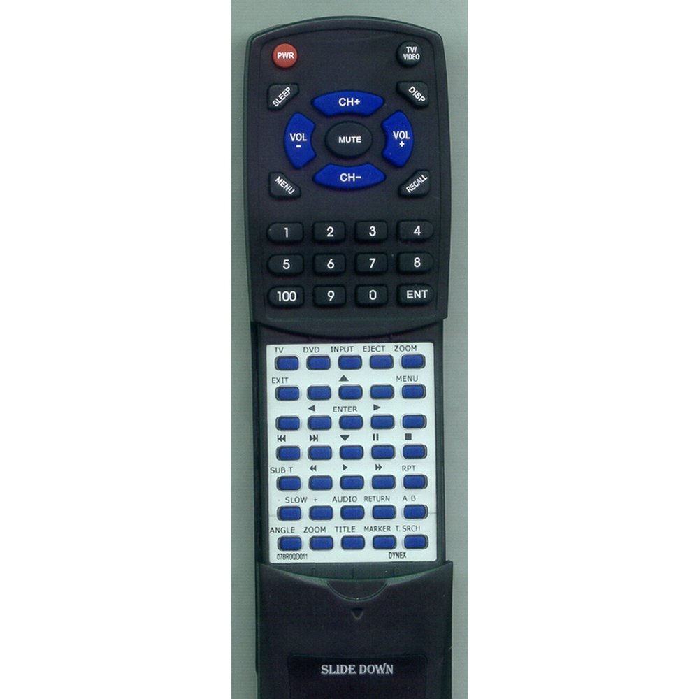 Replacement Remote for DYNEX RT076R0QD011, 076R0QD011, DXLTDVD2209