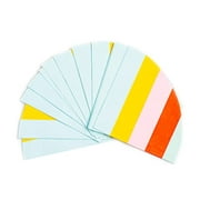 Sugar & Cloth Round Paper Napkins, Rainbow Stripe, 32 Count