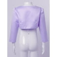 thumbnail image 7 of iiniim Kids Girls Open Front Beaded Wedding Flower Girls Shurg Bolero Cardigan Long Sleeve Princess, 7 of 7