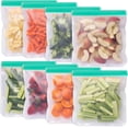 thumbnail image 1 of czcpp-8 Pack Reusable Gallon Freezer Bags Dishwasher Safe, BPA Free Reusable 1 Gallon Bags Silicone, Leakproof Storage Bags for Marinate Meats, Cereal, Vegetables, Home, 1 of 4