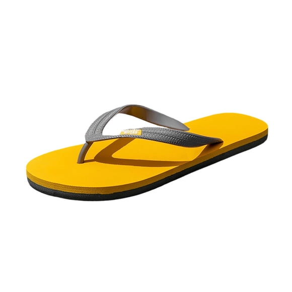 Xfvqtps Mens Flip Flops Casual Slides Non Slip Spring Summer Outdoor Beach Comfortable Lightweight Thong Sandals