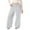 Grey, variant on Gelikeya Girls Bowknot Baggy Sweatpants Lightweight Straight Leg Athletic Pants with Pockets Back to School Clothes, Light Blue & 12-13 Years