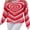 Red, variant on Gupgi Women Love Heart Print Sweater, Long Sleeve O-neck Knitted Pullover