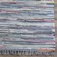 thumbnail image 3 of SAFAVIEH Rag Robynne Striped Cotton Area Rug, Aqua/Multi, 6' x 9', 3 of 11