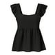 thumbnail image 2 of Gibobby Camiseta plisada para mujer, camisola con tirantes finos, camiseta sin mangas informal de verano, camiseta a la moda(Negro,CH), 2 of 5