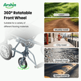 thumbnail image 5 of Foldable Electric Wheelchair,20+ Miles Long-Range(286LBS)Lightweight Portable Electric Wheelchair for Adults,Smart Motorized Mobility Scooter with 360°Joystick,Warranty,Blue, 5 of 10