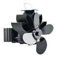 thumbnail image 4 of Ventilador de estufa de leña, alimentado por calor, no eléctrico, distribución de calor en forma de loto, tubo de humos silencioso de 4 aspas para colgar, 4 of 8