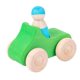 thumbnail image 4 of Juguete de coche de madera Montessori con muñeco de clavija para bebé, vehículo de madera arcoíris. coche verde, 4 of 9