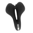 thumbnail image 3 of Sillín de bicicleta cómodo y transpirable con absorción de impactos para hombre y mujer Negro, 3 of 9