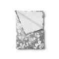 thumbnail image 2 of Love Soft Flannel Fleece Throw Blanket, Abstract Artwork with Hearts Silhouette Sunshines Marriage Passion Party Print, Cozy Plush for Indoor and Outdoor Use, 60" x 80", Dimgrey White, by Ambesonne, 2 of 5