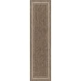 thumbnail image 5 of Unique Loom Outdoor Border Collection Area Rug - Soft Border (2' 7" x 10' Runner Brown/Ivory), 5 of 6
