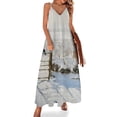 thumbnail image 1 of Vestido sin mangas con pintura de nieve de invierno de Claude Monet, vestidos elegantes para mujer, vestidos de novia para mujer, verano 2024, 1 of 7