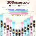 thumbnail image 5 of Nicpro 47Pcs Aesthetic Supplies in Big Capacity Pen Case, Cute Pastel Mechanical Pencils 0.5, 0.7, 0.9 & 2mm Lead Holder with 25 Tube Lead Refills 4B 2B HB 2H Color, Erasers, 5 of 7