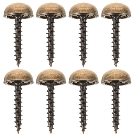 

Miangastore 8pcs Decorative Caps Cover Nails Fasteners Mirror Screws Brass Screws with Caps